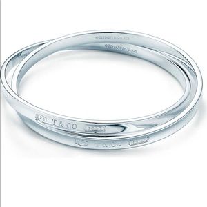 Authentic Tiffany & Company interlocking bangles